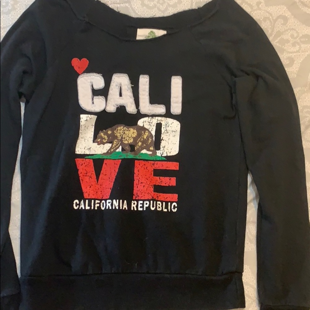 Cali Love off the shoulder sweater top